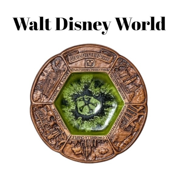 Vintage Treasure Craft Walt Disney World Souvenir Dish - Picture 1 of 10